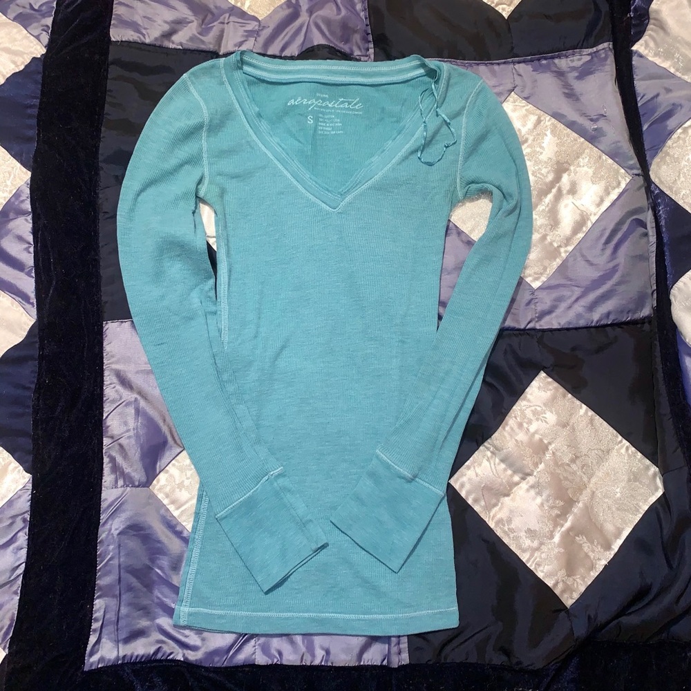 Aéropostale LS Thermal Teal SM